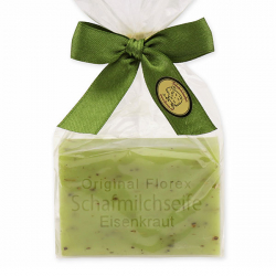 Sheep milk soap 100g square in a cellophane bag