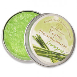 Solid hair shampoo with sheep milk 58g in a container