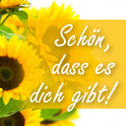 Schön, dass es dich gibt (M43) - Sonnenblume, Himmelschlüssel, Kamille