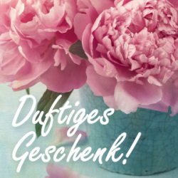 Duftiges Geschenk (M66) - Pfingstrose, Classic, Vergissmeinnicht