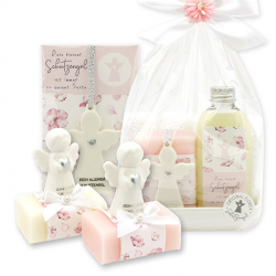 Schutzengel mit Herz - rosa