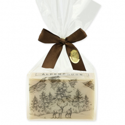 Sheep milk soap 150g in a cellophane "Alpengruß", Swiss pine 