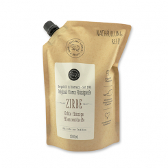 Liquid vegetable oil soap with sheepmilk 1l in a refill-bag  "Love for tradition", Stone pine 