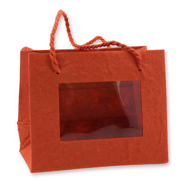 Paper bag 8x8x11,5cm, red 