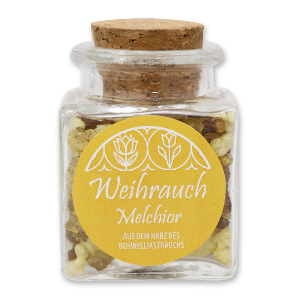 Weihrauchmischung 30g im Glas mit Kork, Melchior 