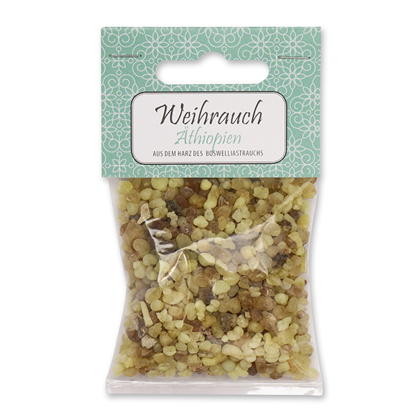 Incense 25g in a cellophane bag with a card, "Äthiopien" 