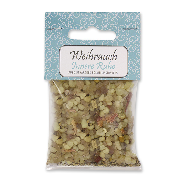 Weihrauchmischung 25g im Cello mit Kärtchen, Innere Ruhe 