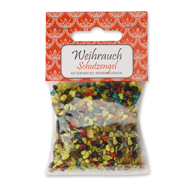 Weihrauchmischung 25g im Cello mit Kärtchen, Schutzengel 