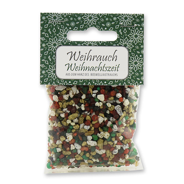 Weihrauchmischung 25g im Cello mit Kärtchen, Weihnachtszeit 