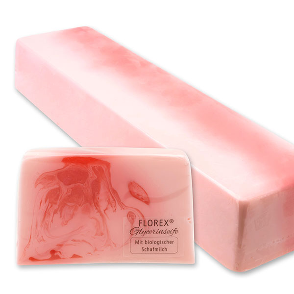 Handmade glycerin-soap block ca. 1,80kg, Spring magic 
