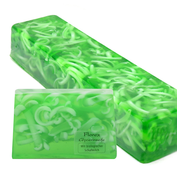 Handmade glycerin-soap block ca. 1,80kg, lily of the valley 