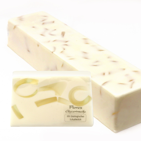 Handmade glycerin-soap block ca. 1,80kg, Spring 