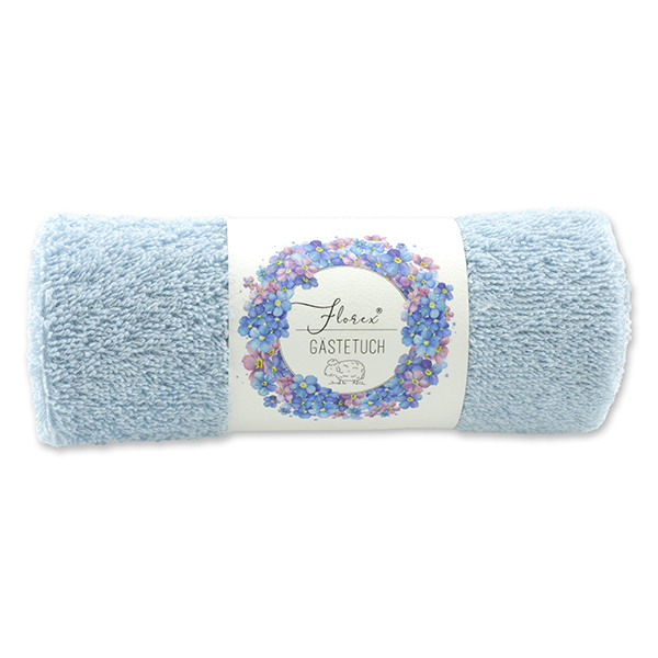 Guest towel 30x50cm blue 'Einzigartige Augenblicke' 