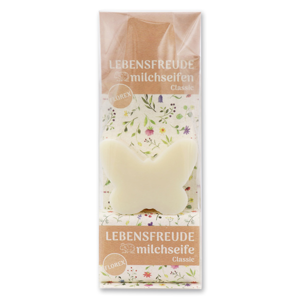 Sheep milk soap set in a cellophane bag "Lebensfreude", Classic 