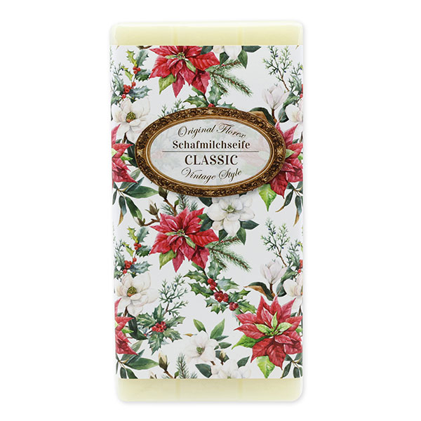 Sheep milk soap bar 100g "Vintage motif 219", Classic 