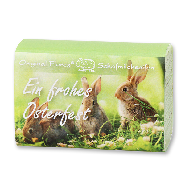 Sheep milk soap 100g "Ein frohes Osterfest", Verbena 