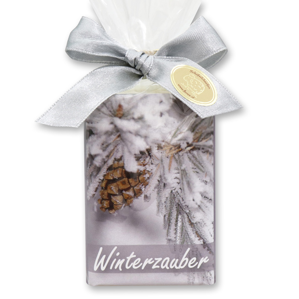 Schafmilchseife eckig 100g in Cello "Winterzauber", Classic 