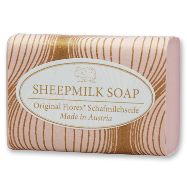 Sheep milk soap 100g "Rosé Gold Edition", Peony 