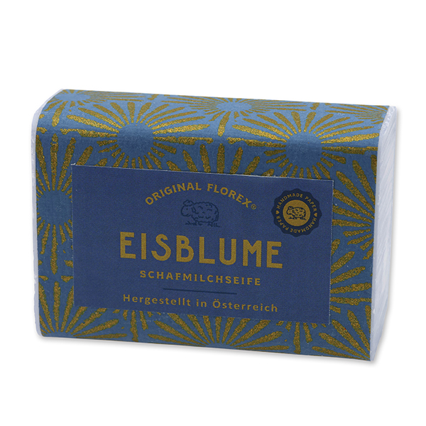 Sheep milk Soap 100g, "Handmade Paper" Ice Flower 