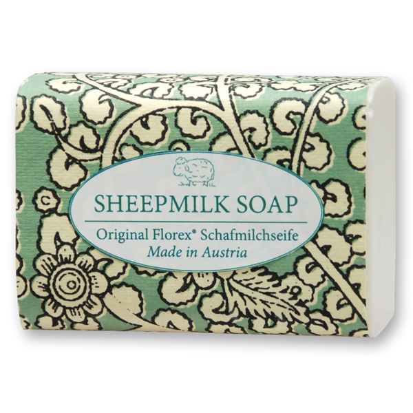 Sheep milk soap 100g "Green Edition", Christmas rose white 