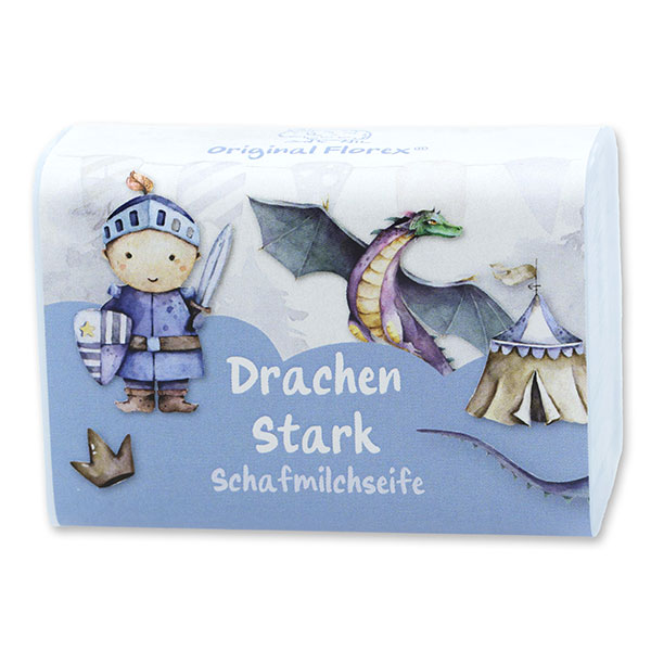 Schafmilchseife eckig 100g "Drachen Stark", Wolkenbrise 