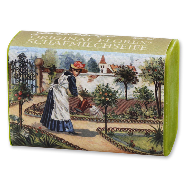 Schafmilchseife eckig 100g, Gartenseife 