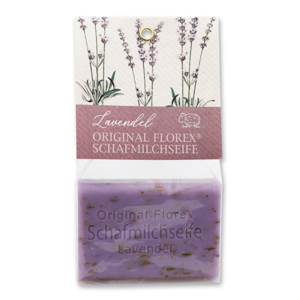 Sheep milk soap 100g in a cellophane bag, Lavender 