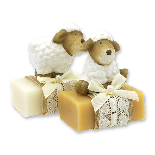 Sheep milk soap 100g decorated with a sheep, Classic/swiss pine 