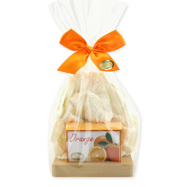 Soap set 3 pieces in a cellophane bag, Orange 