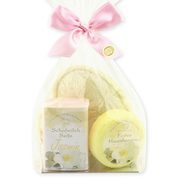 Soap set 3 pieces in a cellophane bag, Jasmine 