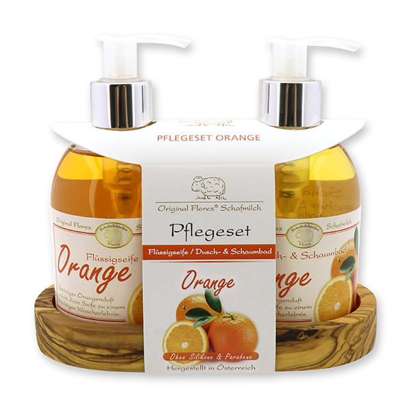 Care set liquid soap 250ml & Shower and bubble bath 250ml, Orange 