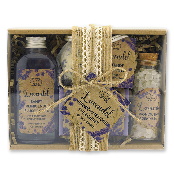 Gift box 4 pieces "feel-good-time", Lavender 