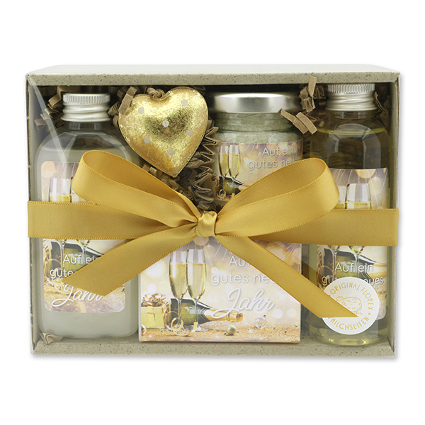 Gift set 4 pieces "Auf ein gutes neues Jahr", Classic 