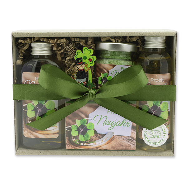 Gift set 4 pieces "Prosit Neujahr", Verbena 