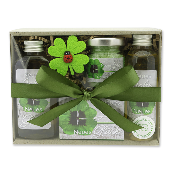 Gift set 4 pieces "Neues Jahr Neues Glück", Verbena 