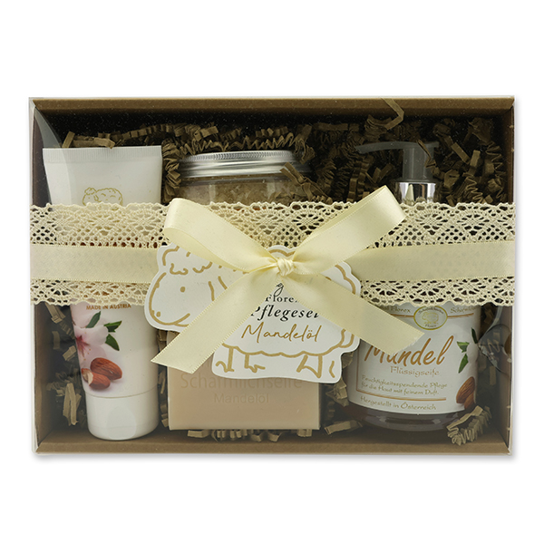 Gift set 4 pieces, Almond oil 