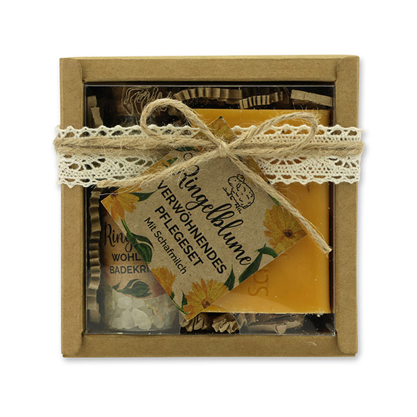 Gift set 2 pieces "feel-good-time", Marigold 