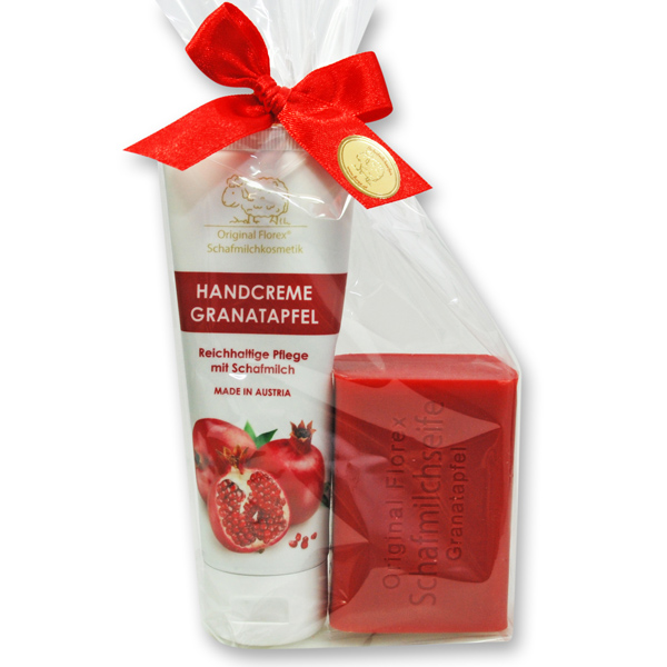 Care set 2 pieces in a cellophane bag, Pomegranate 