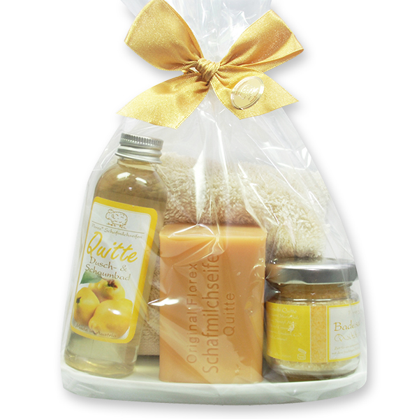 Care set 5 pieces in a cellophane bag, Quince 