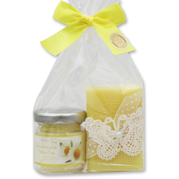 Bath set 2 pieces in a cellophane bag, Chamomile 