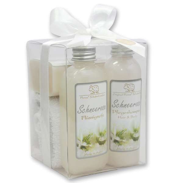 Gift set, Christmas rose white 