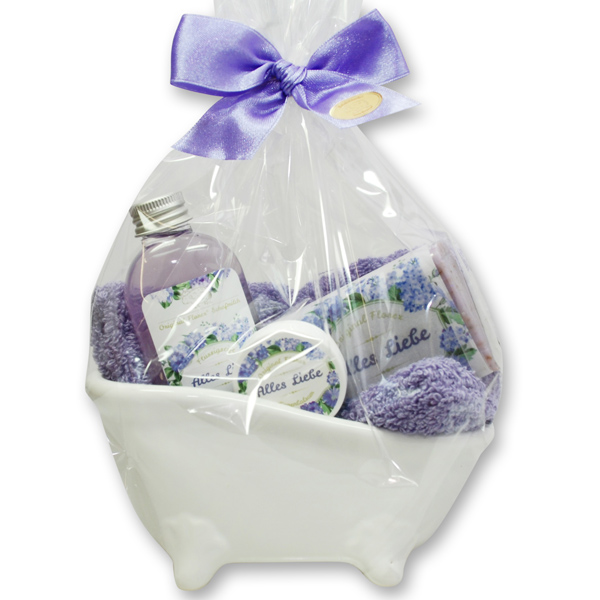 Wellness set 5 pieces "Alles Liebe", Lavender 