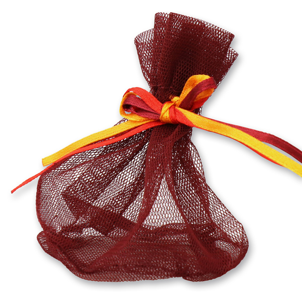 Organza bag (PES) 7x9cm bordeaux red 