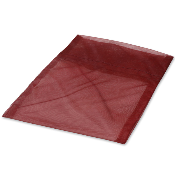 Organza bag, large 18x14,5cm bordeaux red 