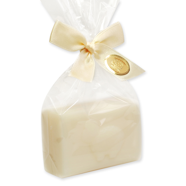 Sheep milk soap square 100g, with sheep print, in a cellophane, Classic 