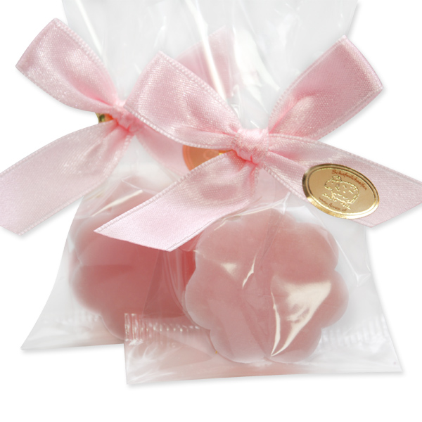 Sheep milk soap flower 20g, in a cellophane, Peony 