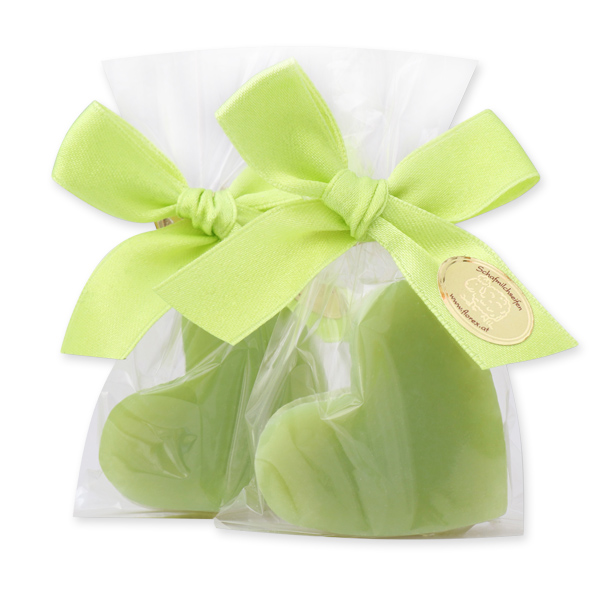 Sheep milk soap heart midi 23g, in a cellophane, Lemongrass 