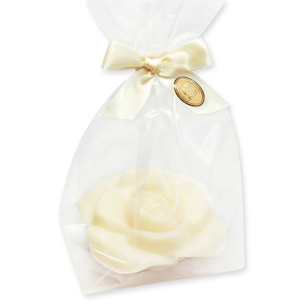 Sheep milk soap rose "elegance" 125g, in a cellophane, Classic 