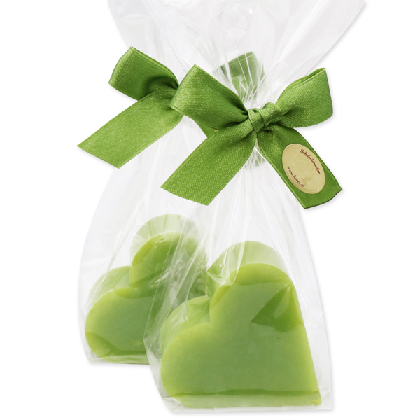 Sheep milk soap heart 65g, in a cellophane, Lemongrass 