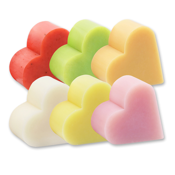 Sheep milk soap heart 65g, sorted 